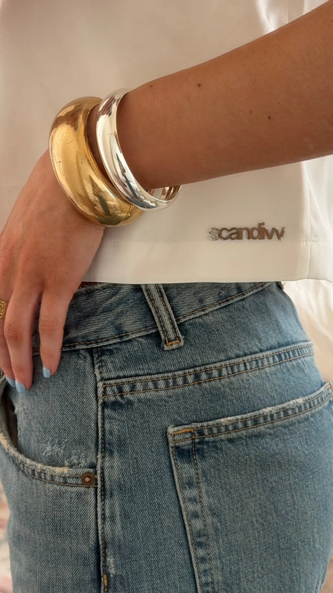 JASSIE BUTTON TOP IN WHITE - Image 9